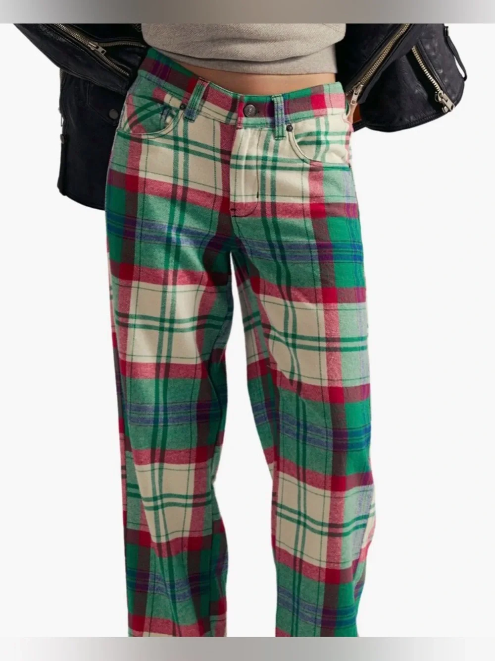 Free People We The Free Cheers Pants. NWT. Green